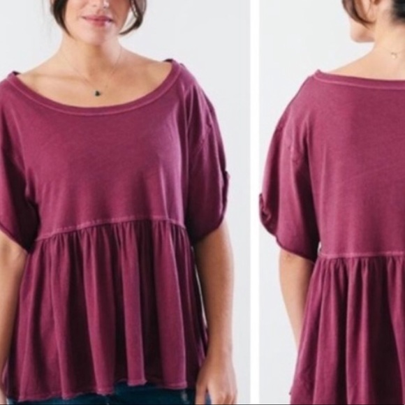 Free People Tops - FREE PEOPLE ODYSSEY TOP MEDIUM SHIRAZ